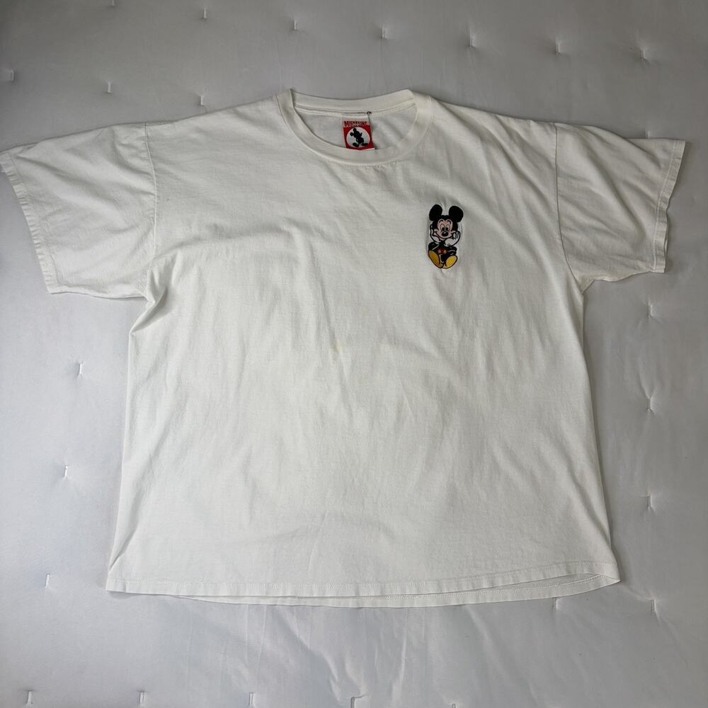 Vintage Disney Mickey INC. Tee Mickey Embroidered at Chest Size One, Made In USA